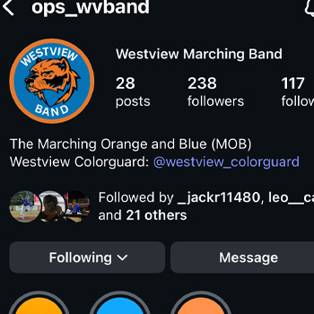 Westview Band social media page
